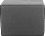 24" Storage Ottoman, Gray