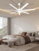 62 Inch Smart White Ceiling Fan with Light and Compatible with Alexa,6 Speed,3Cct,Quiet DC Motor Indoor Oudoor Ceiling Fan for Living Room or Patio
