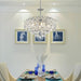 Modern K9 Crystal Chandelier Chrome Finish DiningRoom