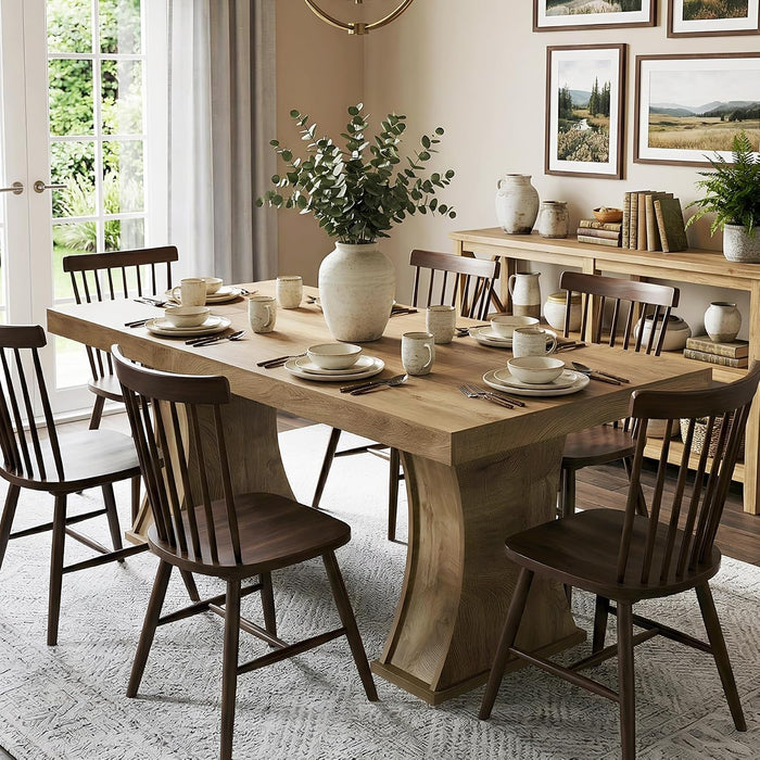 78" Dining Table, Kitchen Table for 6-8,Large Dining Room Table