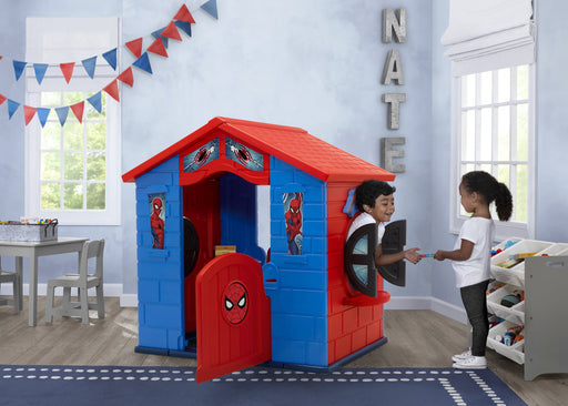 Marvel Spider-Man Plastic Indoor/Outdoor Playhouse with Easy Assembly by , Blue/Red