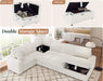 OneHundredThirtyInch Sleeper Sofa With White Faux Fur