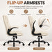 Executive Office Chair with Lumbar Support, High Back, up to 275 Lbs, White