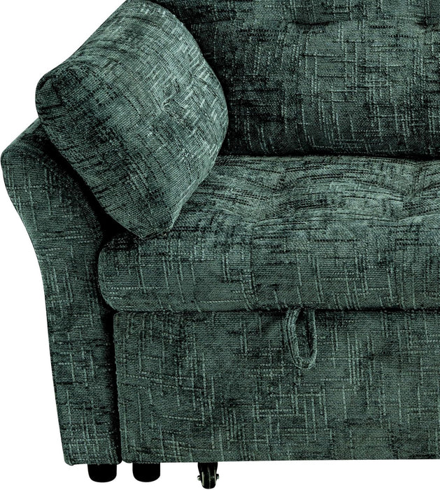 3 in 1 Sleeper Sofa Bed Reclining Convertible Couch with USB & Wheels – Adjustable Lounge Chair for Living Room Apartment 3-Seater 89.8 Inch in Green