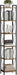 Rustic Brown IndustrialGrade Narrow Six Tier Bookcase