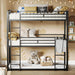 Triple IndustrialGrade Twin Bunk Bed With Guardrails