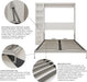 White Queen Murphy Cabinet Bed With DeskStorageSolutions