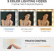 Makeup Vanity with LED Mirror, 11-Drawer Vanity Table with Touch-Control Lights