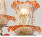 Floral Chandelier Lighting Lamp Hotel Cafe Art Deco Floral Chandelier Stairs Lamp Hang Lamp Home Decoration