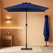 8'X10' 2 Tiers Rectangular Patio Umbrella - Outdoor Umbrella Waterproof UV Protection, Market Table Umbrella W/Crank for Pool, Backyard, Deck(Navy)