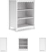White 3-Tier Freestanding Bookcase With Adjustable Shelves