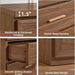 Dresser for Bedroom 5 Drawer 45" Tall with Gold Handle Closet Storage
