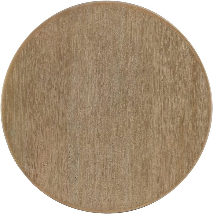 Zeke Grey Wash 24" Counter Stool with round Seat