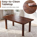 47.5"-59" Farmhouse Extendable Dining Table for 4-6, Coffee