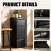 4 Drawer File Cabinet for Home Office, Vertical Filing Cabinet
