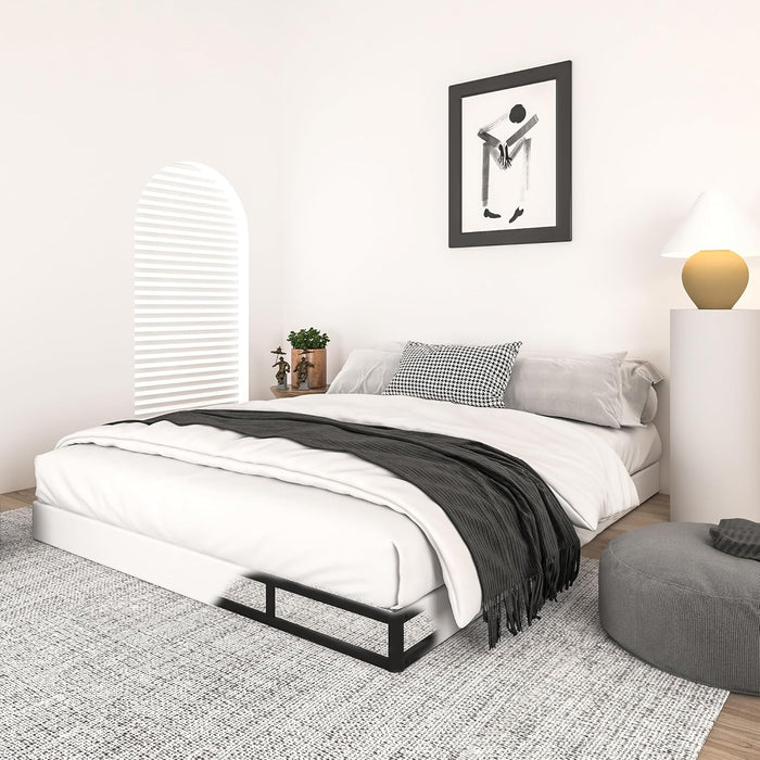 5 Inch Box Spring for Queen Bed, Heavy Duty 3000 LBS Metal Bed Base with Easy Clean Fabric Cover Easy Assembly Mattress Foundation