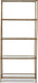 Signature Design by Ashley Ryandale Modern 5 Shelf Bookcase, Antique Brass Finish