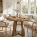 round Dining Table for 4-6 People, 47-Inch Kitchen Table