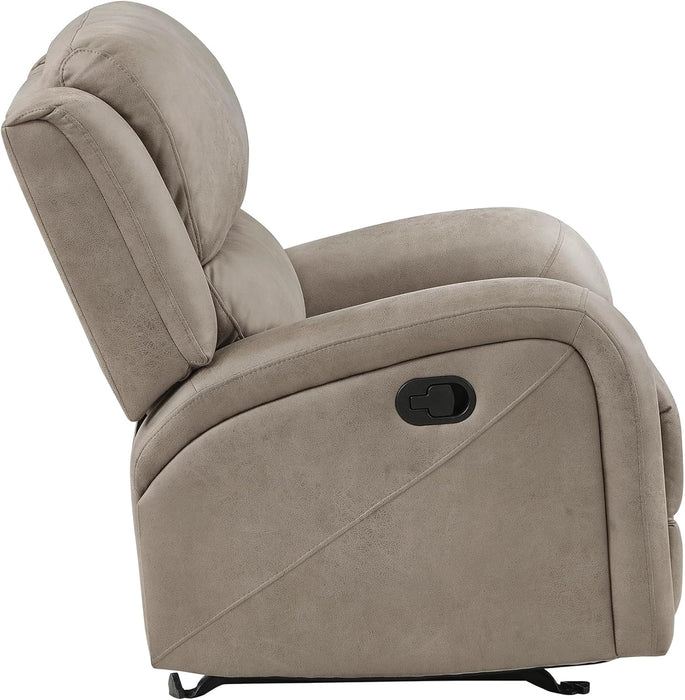 Recliner Couch, Wall Hugger Sofa Recliners, Home Theater Seating Dual Reclining Couch, Manual Recliner Couches for Living Room, Bedroom, Office, Apartment, 84.5'' Sofa Recliner, Brown