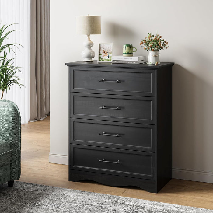 Black 36 Inch Dresser With USB Charging Station Furniture