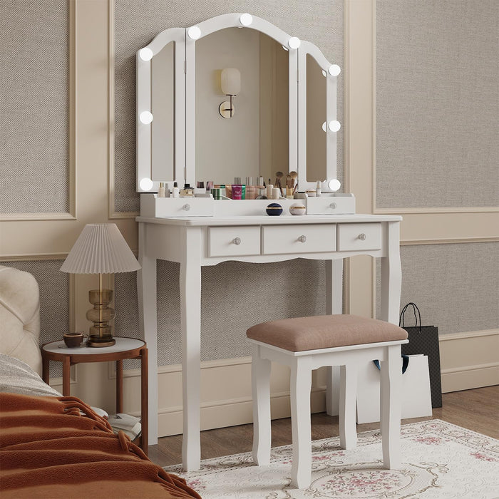 Makeup Vanity with Lights Vanity Desk with Mirror and Lights Makeup Vanity with Drawers Vanity Table with Light Vanity with Lighted Mirror and Chair