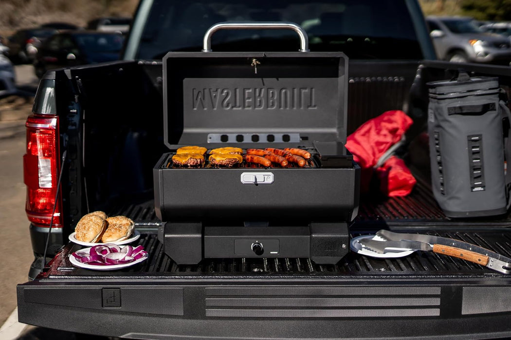 ® Electric Portable Charcoal Grill and Smoker with Steadytemp Analog Temperature Control, Collapsible Cart and 200 Cooking Square Inches in Black, Model MB20040722