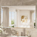 48X30 Frameless Bathroom Mirror Rectangle, Tempered Beveled Mirror for Bathroom Vanity with 1" Beveled Edge, Shatterproof Modern Wall Mirrored for Living Room, Entryway, Restroom