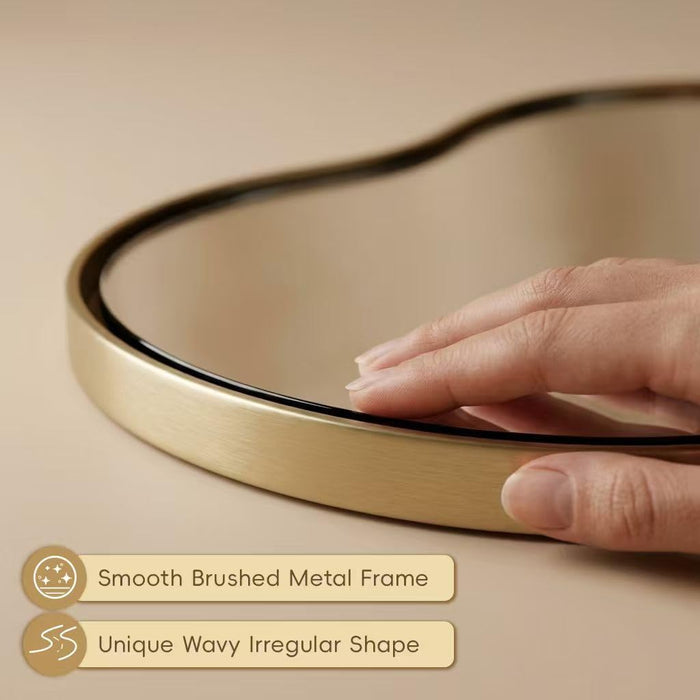 24"X40" Wall Mirror Irregular Mirror for Bathroom Bedroom & Entryway
