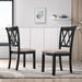 Windvale Cross-Buck Wood 5-Piece Dining Set in Black