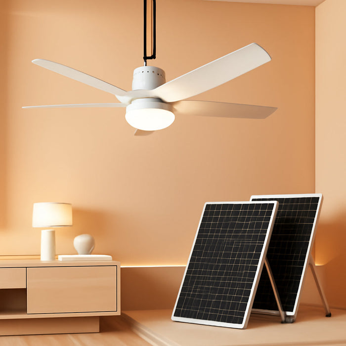 Solar Outdoor Ceiling Fan 31 LED Dimming System