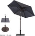 Patio Umbrella, Outdoor Umbrella with Crank