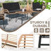 4 Piece Outdoor Patio Furniture Set, Rattan Conversation Sets, All-Weather Wicker Chairs with Cushions and Coffee Table, for Garden Balcony Courtyard Poolside