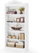 73 Inch Tall 5 Tier White Bookshelves, Modern 5-Shelf White Library Bookcase with Shelves, Freestanding Etagere Shelving Unit for Living Room/Home (1)