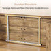 78 Inch RusticWoodFinish Dining Table With Pedestal