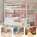 Premium Solid Hardwood Twin Bunk Bed IntegratedDrawers