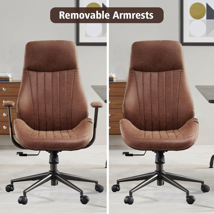 Dark Brown Ergonomic Executive Office Chair Deluxe