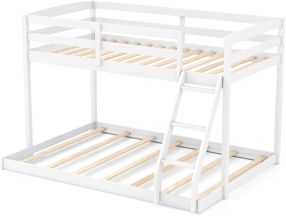 Durable Engineered Twin Over Full Bunk BedFrameSystem