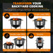 Vertical Charcoal Smoker Grills: Premium 20.5 Inch BBQ Meat Smokers - Barbecue Charcoal Grill Smoker Combo for Outdoor Cooking Patio Backyard Picnic Party Grilling