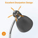 Black Floor Reading Lamp With Adjustable Gooseneck