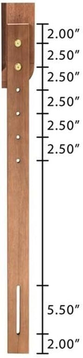 Modern Rattan Queen Size Arched Headboard in Walnut