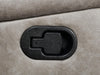 Home Furnishings - Greer - Fabric - Upholstered Motion Reclining Sofa with Drop-Down Console Stainless Steel Cupholders - Living Room - 30-Inch - Taupe - 651351