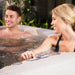 4-Person Plug & Play Square Outdoor Hot Tub Spa W/ 13 Jets, Taupe