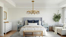 Twenty Four Inch Luxurious Golden Crystal Chandelier