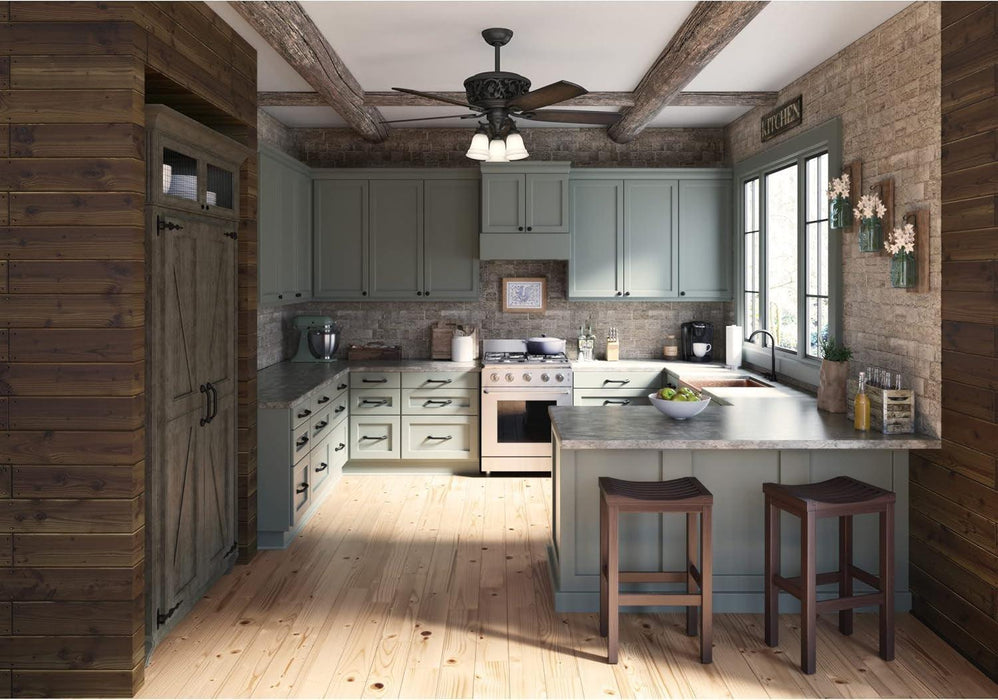 Promenade Indoor Ceiling Fan with LED Lights and Remote Control, 54", Brittany Bronze