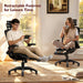 Ergonomic High-Back Office Chair with Footrest – Flip-Up Arms, 3D Headrest, 135° Recline, and Wide Mesh Seat with Lumbar Support. Rolling Swivel Task Chair for Gaming or Work, Sturdy, 300 LBS.