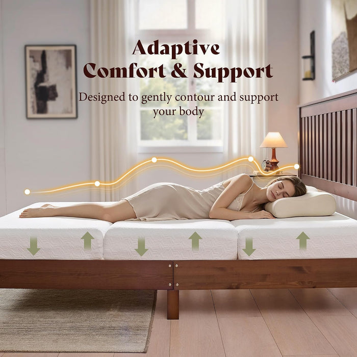 6" Queen Tri-Fold Memory Foam Mattress with Cooling Gel