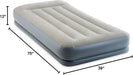 Twin Air Mattress 12", Fiber-Tech, Built-In Pump