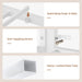 White Twin Over Twin Bunk Bed IntegratedStorageDrawers