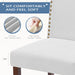 Upholstered Dining Chairs，Set of 6 Fabric Dining Room Kitchen Chair with Nailhead Trim and Wood Legs, Modern Side Chairs for Living Light Grey