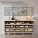 63" Wide Fluted 9 Drawer Dresser for Bedroom, White Alder